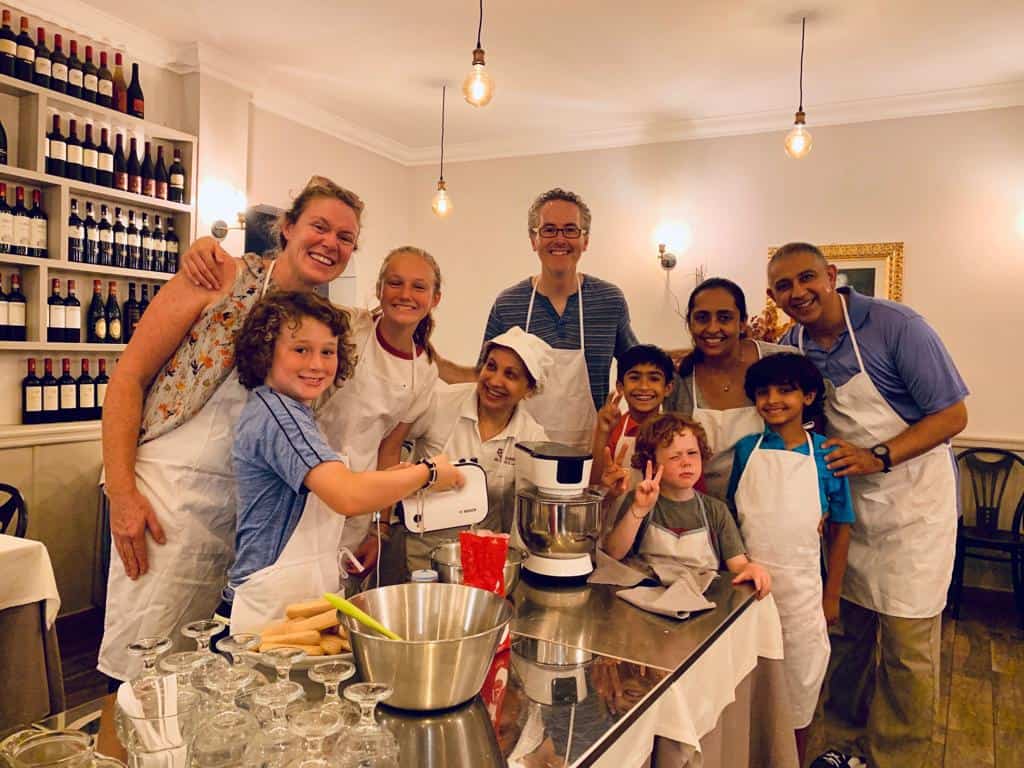 cooking class with kids